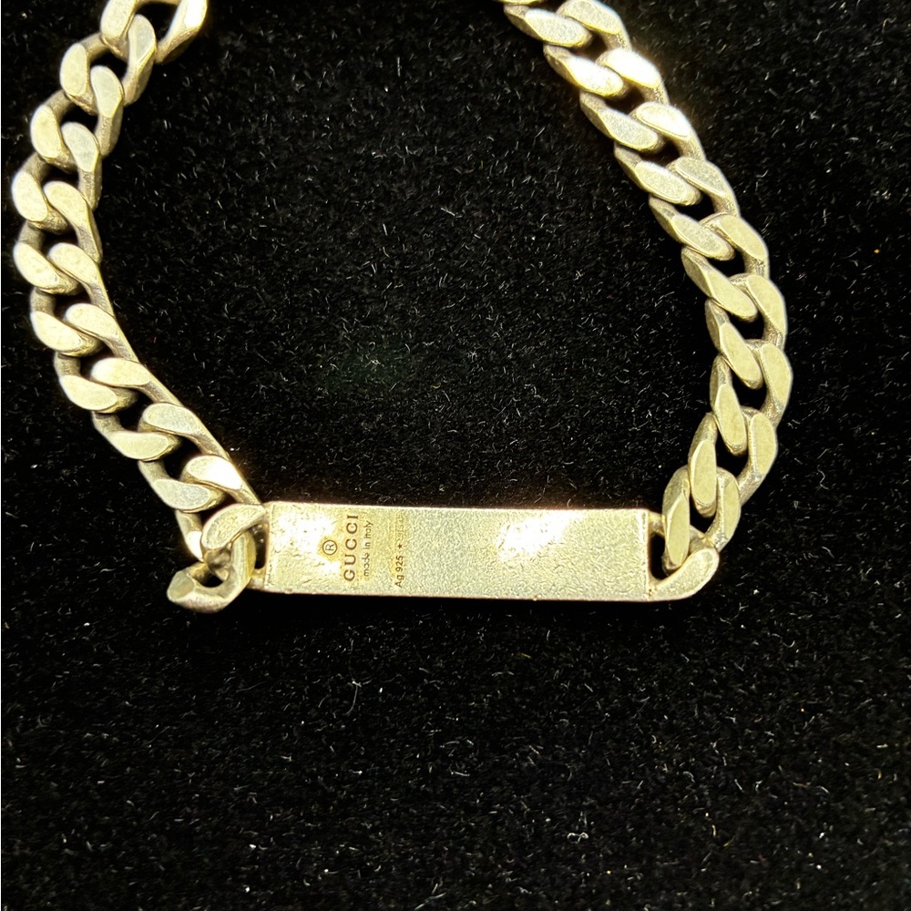 Gucci (Authentic) Sterling Silver Cloud Bracelet - image 3